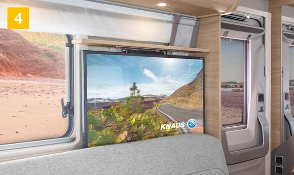 SMART‐TV in den teilintegrierten Reisemobilen von KNAUS