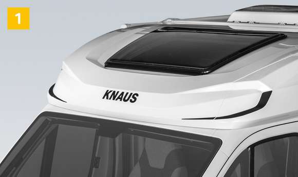 Teilintegrierte Reisemobile von KNAUS mit GFK-Dachhutze