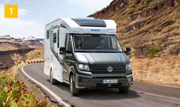 Teilintegrierte Reisemobile von KNAUS 2021-2022 mit durchdachtem Exterieurdesign